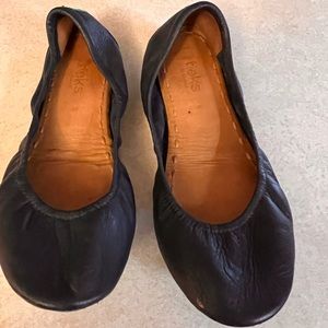 Tieks black ballet flats. Size 9